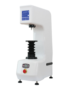 Bench hardness tester with protruding nose for internal tests, regular and superficial scales